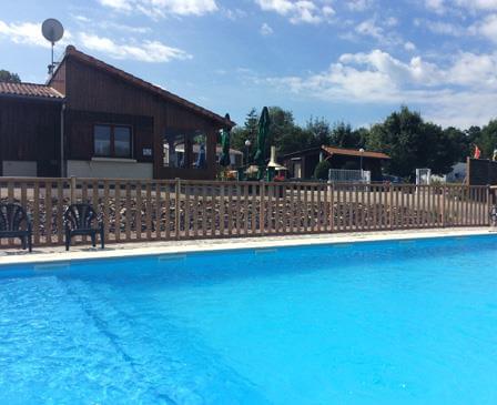 The swimming pool of the campsite Porte des Vosges, camping Grand-Est