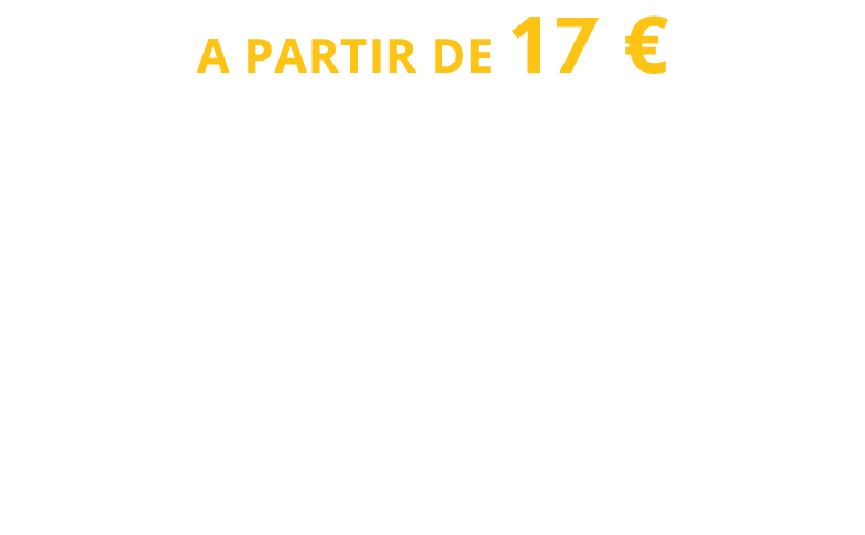 A partir de 16 euros, caravane ou tente + voiture ou camping car + éléctricité + 1 ou 2 personnes + taxe de séjour + chiens