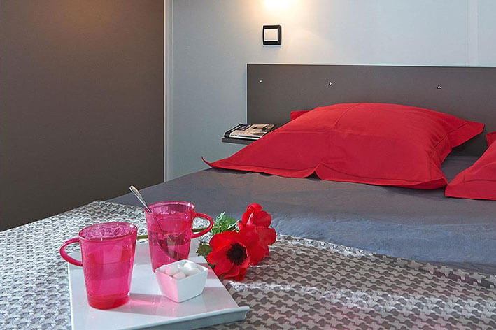 Location - Hébergement Mobil-home lodge 2 chambres : Camping  Porte des Vosges A31