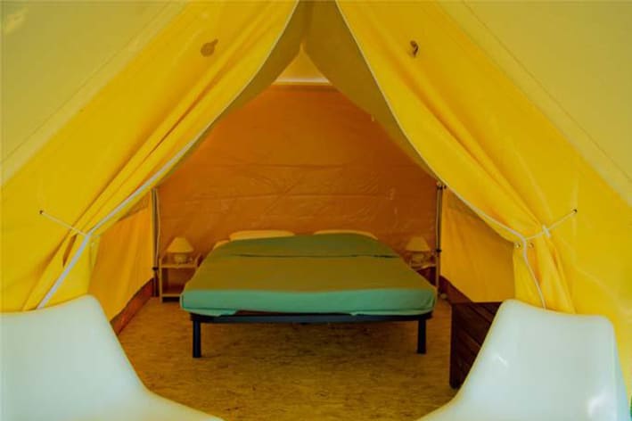 Huur - accommodatie Tent lodge Canada Trek : De Camping  Porte des Vosges A31