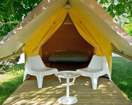 Huur - accommodatie Tent lodge Canada Trek : De Camping  Porte des Vosges A31